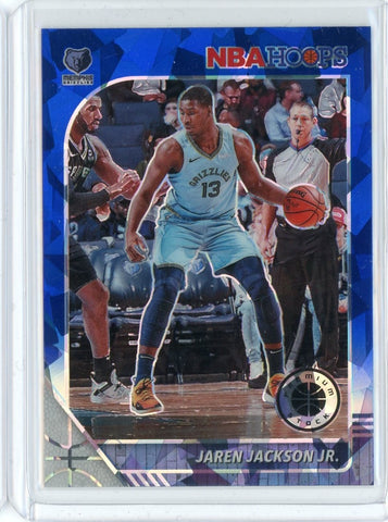 2019-20 Panini NBA Hoops Basketball Jaren Jackson Jr Blue Cracked Ice Card #90