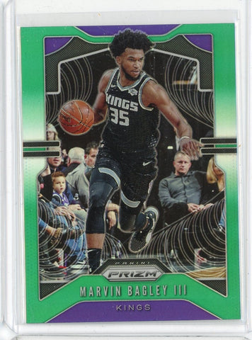 2019-20 Panini Prizm Basketball Marvin Bagley III Green Prizm Card #121