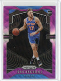 2019-20 Panini Prizm Basketball Ignas Brazdeikis Purple Wave Prizm Card #284