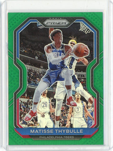 2020-21 Panini Prizm Basketball Matisse Thybulle Green Prizm Card #200