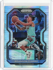 2020-21 Panini Prizm Basketball Brandon Clarke Silver Hyper Prizm Card #228
