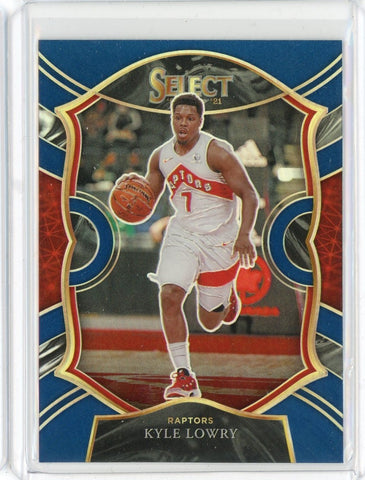 2020-21 Panini Select Basketball Kyle Lowry Conourse Light Blue Prizm Card #26