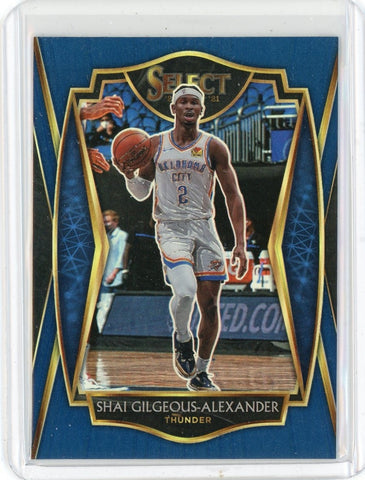 2020-21 Panini Select Basketball Shai Gilgeous-Alexander Premier Level Card #119