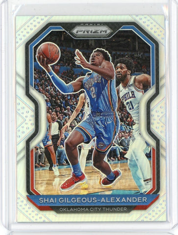 2020-21 Panini Prizm Basketball Shai Gilgeous-Alexander Silver Prizm Card #118