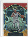 2020-21 Panini Select Basketball Brandon Clarke Concourse Red White Orange Shimmer Prizm Card #55