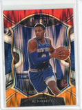 2020-21 Panini Select Basketball Rj Barrett Concourse Red White Orange Shimmer Prizm Card #40