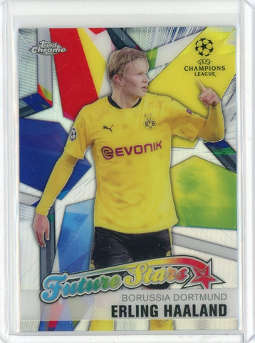 2021 Topps Chrome Soccer Erling Haaland Future Stars Card #FS-EH