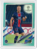 2021 Topps Chrome Soccer Mitchel Bakker Aqua Teal Refractor RC Card #51 /199