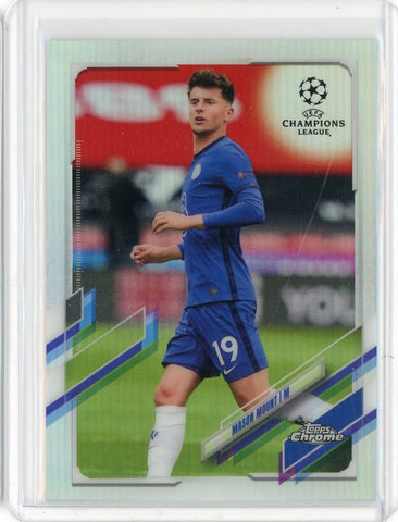 2021 Topps Chrome Soccer Mason Mount Refractor Card #45