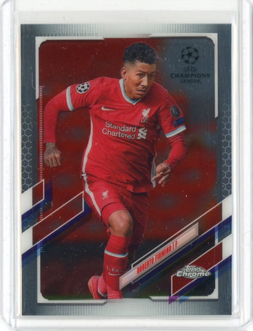 2021 Topps Chrome Soccer Roberto Firmino Card #33