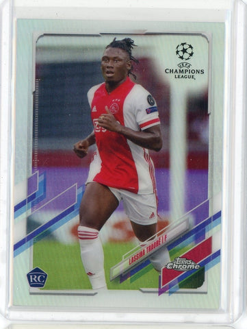 2021 Topps Chrome Soccer Lassina Traore Refractor RC Card #60