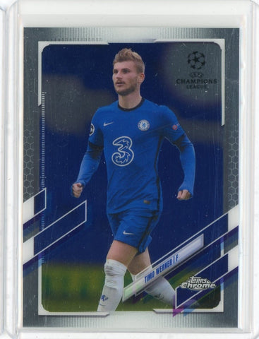 2021 Topps Chrome Soccer Timo Werner Card #25