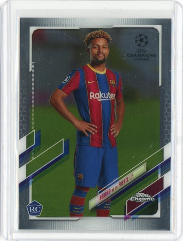 2021 Topps Chrome Soccer Konrad De La Fuente RC Card #58