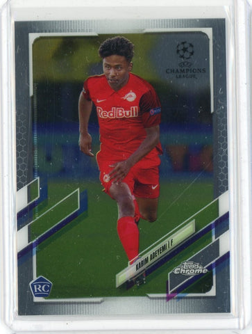 2021 Topps Chrome Soccer Karim Adeyemi RC Card #99