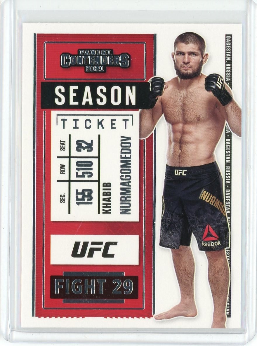 2021 Panini Chronicles  UFC Khabib Nurmagomedov Season Ticket Card #2