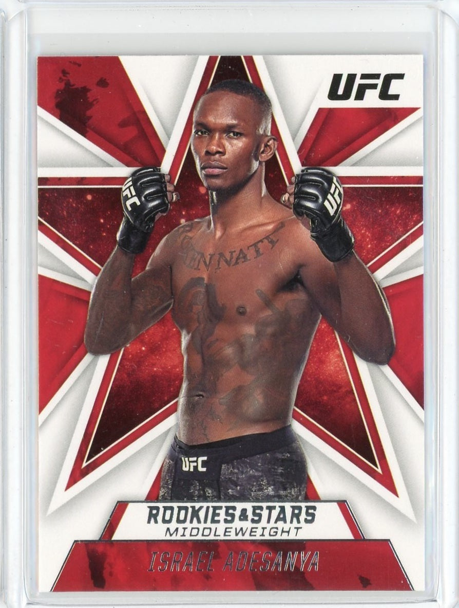 2021 Panini Chronicles UFC Israel Adesanya Rookies Stars Card #87
