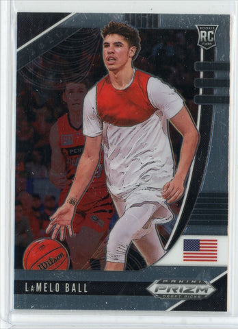 2020-21 Prizm Draft Picks Lamelo Ball RC Card #43