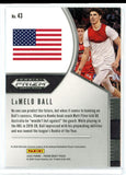 2020-21 Prizm Draft Picks Lamelo Ball RC Card #43
