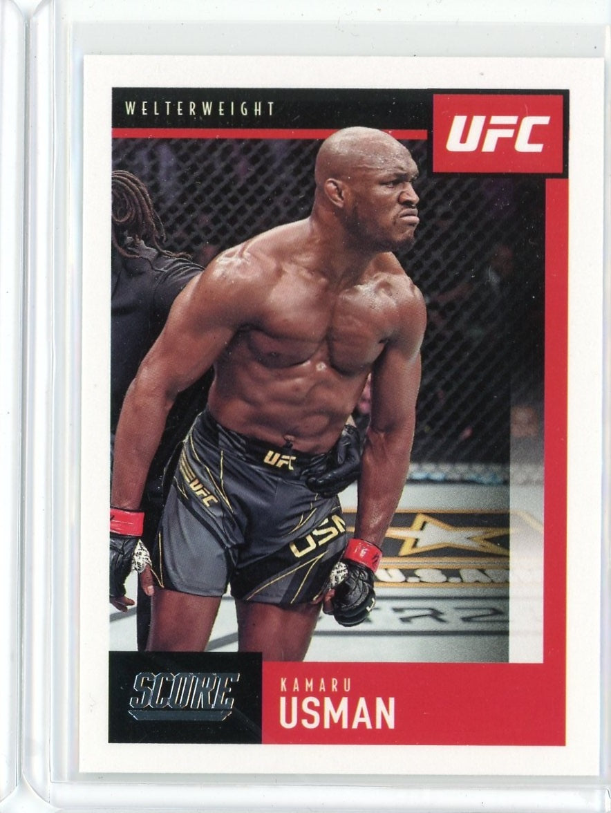2021 Panini Chronicles UFC Kamaru Usman Score Card #93