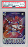 2019-20 Panini Donruss Optic Kawhi Leonard Fantasy Stars Purple Prizm Card #10 PSA 10 GEM MINT