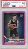 2019-20 Panini Donruss OpticTyler Herro Hyper Pink Rookie Card #172 PSA 9 MINT