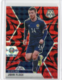 2021 Panini Mosaic Euro Soccer John Fleck Red Reactive Prizm Card #83