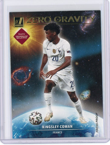 2021-22 Panini Donruss Soccer Kinsley Coman Zero Gravity Press Proof Card #4