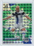 2021 Panini Mosaic Euro Soccer Teemu Pukki Breakaway Green Prizm Card #7