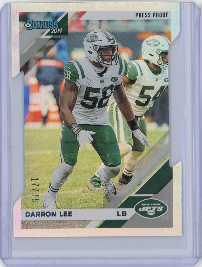 2019 Panini Donruss NFL Darron Lee Press Proof Card #189 /75