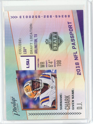 2018 Panini Prestige NFL DJ Chark NFL Passport Card #PP-DC