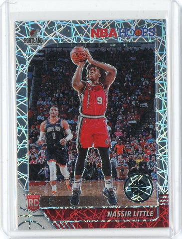 2019-20 Panini NBA Hoops Premium Basketball Nassir Little Laser Prizm RC Card #220