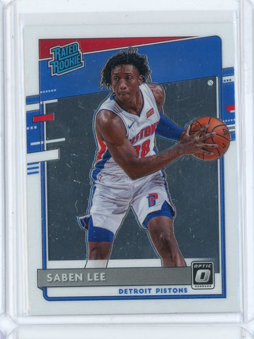 2020-21 Panini Donruss Optic Basketball Saben Lee Rated Rookie Card #191