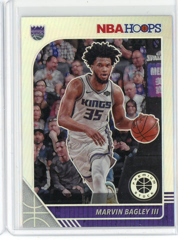 2019-20 Panini NBA Hoops Premium Basketball Marvin Bagley III Silver Prizm Card #166