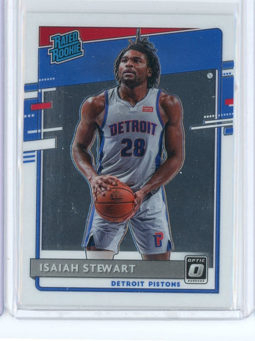 2020-21 Panini Donruss Optic Basketball Isaiah Stewart Rated Rookie Card #166