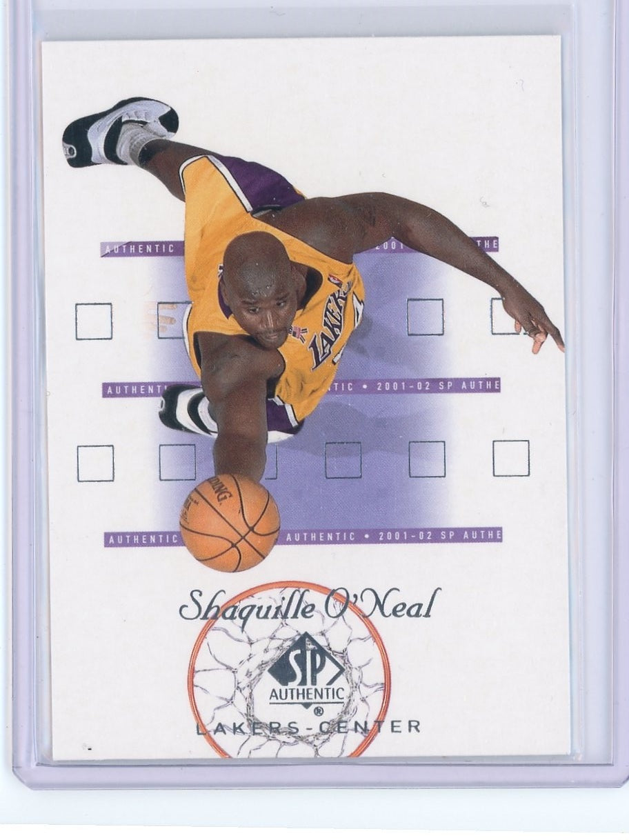 2001-02 Upper Deck SP Basketball Shaquille O'Neal Card #39