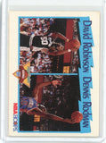 1991-92 NBA Hoops Basketball Dennis Rodman David Robinson League Leaders Card #311