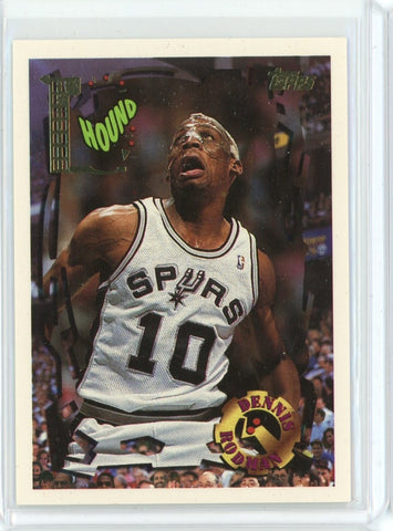 1994-95 Topps Basketball Dennis Rodman Rebound Hound Card #54