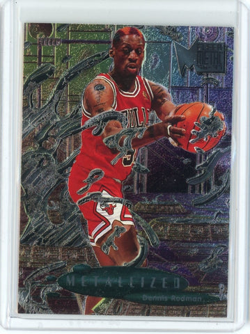 1996-97 Fleer Metal Basketball Dennis Rodman Metallized Card #231