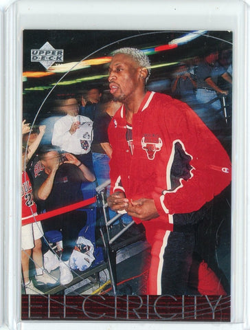 1996-97 Upper Deck Basketball Dennis Rodman Electricity Card #169