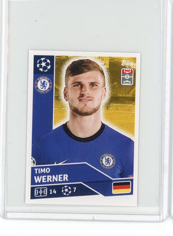 2020-21 Topps UEFA Soccer Timo Werner Sticker #CHE15