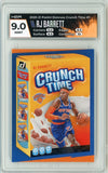 2020-21 Panini Donruss Basketball Rj Barrett Crunch Time Card #1 HGA 9.0