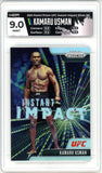2021 Panini Prizm UFC Kamara Usman Instant Impact Silver Prizm #6 HGA 9.0 MINT