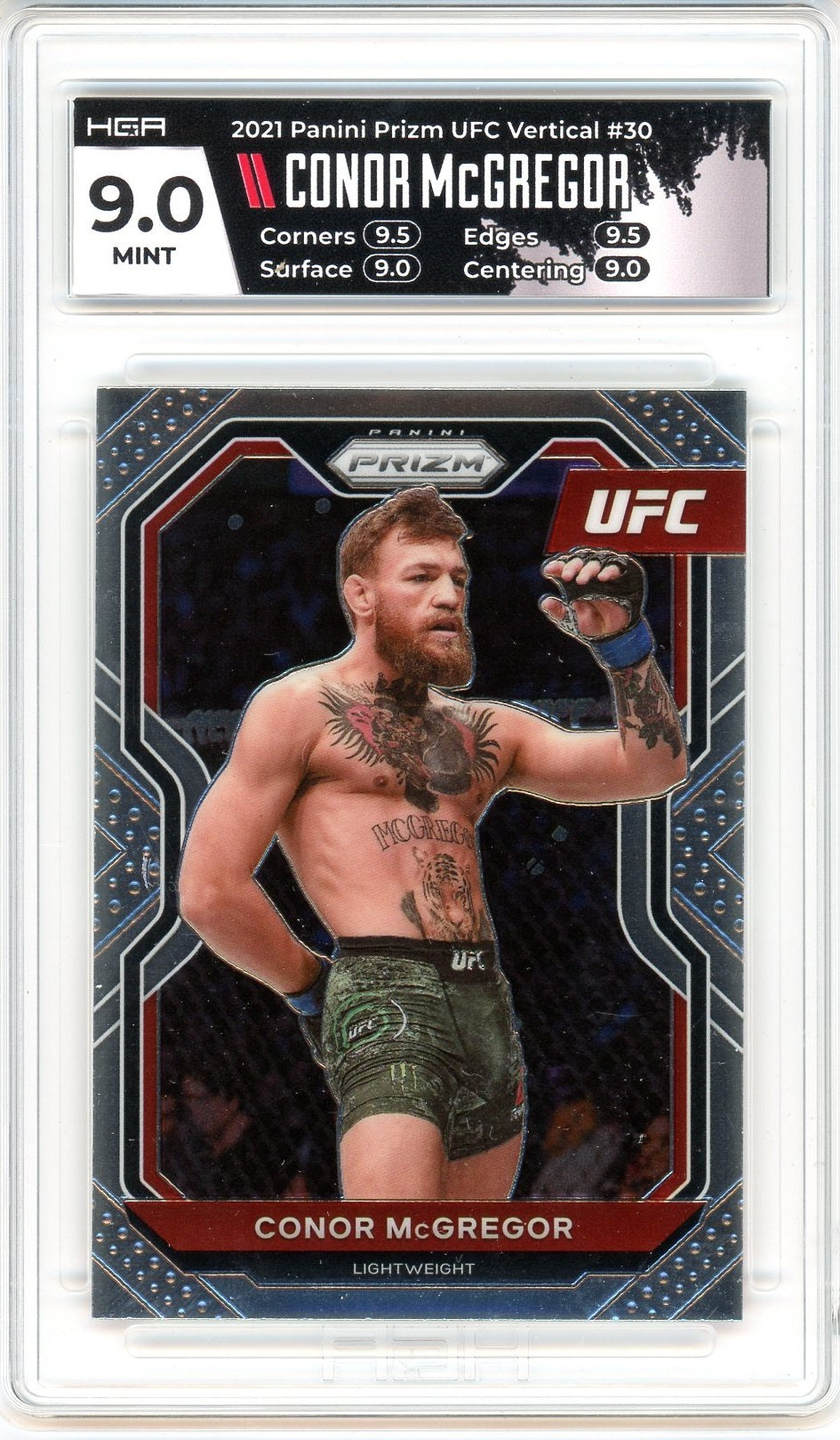 2021 Panini Prizm UFC Conor McGregor Card #30 HGA 9.0 MINT
