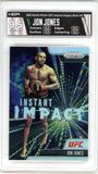2021 Panini Prizm UFC Jon Jones Instant Impact Silver Prizm #5 HGA 9.5 GEM MINT
