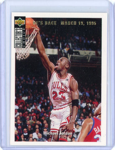 1994-95 Upper Deck Collectors Choice Michael Jordan He's Back Card #240