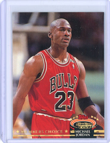 1993-94 Topps Stadium Club Michael Jordan Members Choice Card # 210
