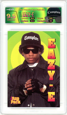 1991 The Rap Pack Eazy E Card #32 HGA 9.5 GEM MINT