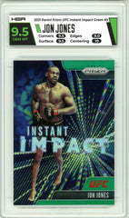 2021 Panini Prizm UFC Jon Jones Green Prizm #5 HGA 9.5 GEM MINT