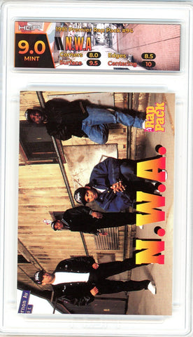 1991 The Rap Pack NWA Card #94 HGA 9.0 MINT