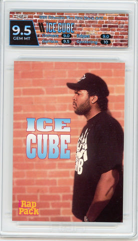 1991 The Rap Pack Ice Cube Card #47 HGA 9.5 GEM MT